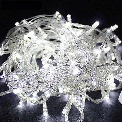 Светодиодная гирлянда на елку LED 300 W-2 на 13 метров, Белый кабель, гирлянда на 300 лампочек (ST) - фото 2