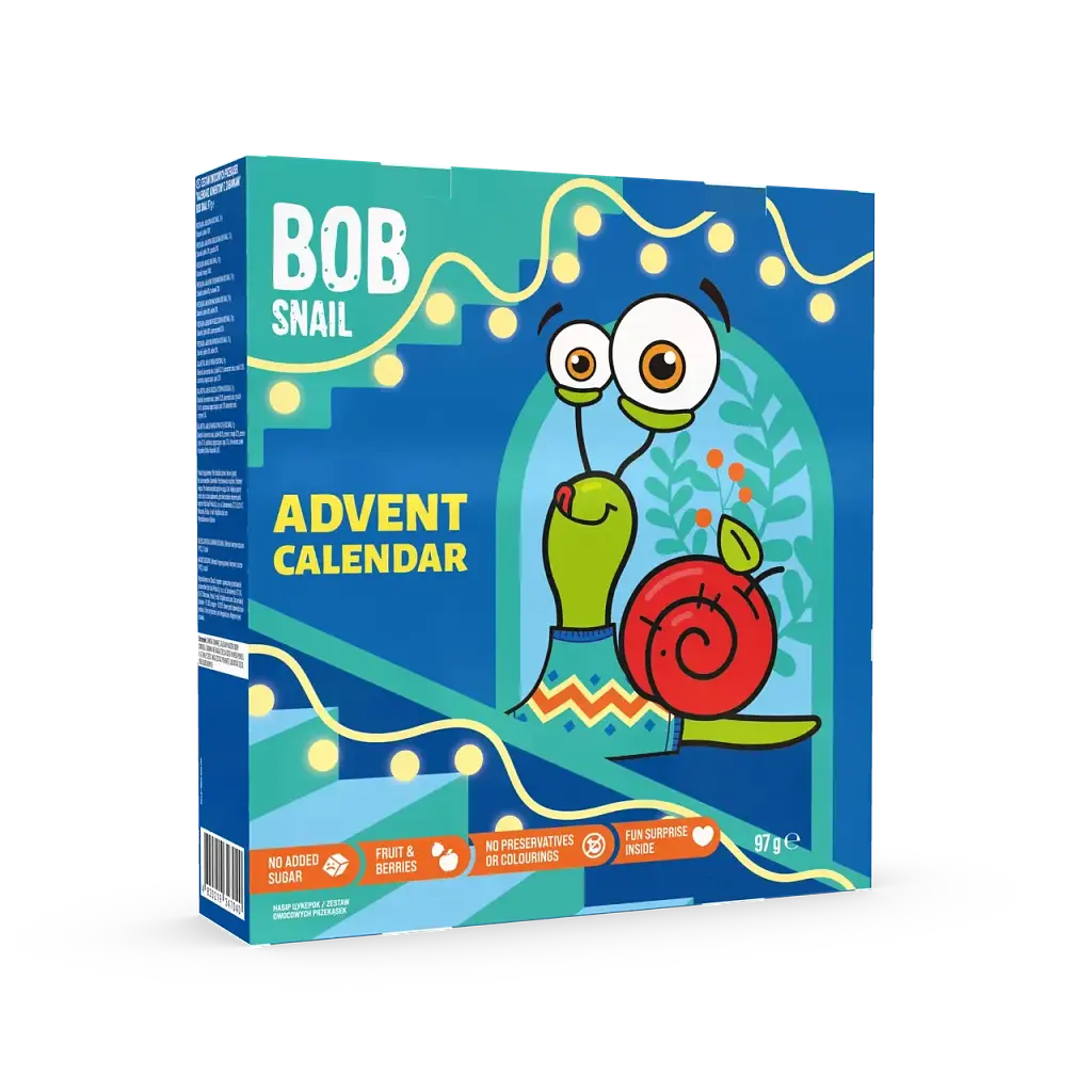 Адвент календар Bob Snail Advent Calendar з іграшками та наліпками 97 г - фото 2