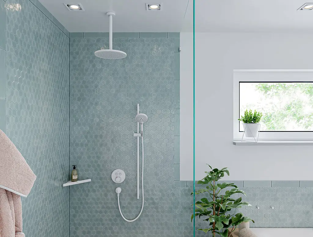 Поличка кутова Hansgrohe AddStoris 14.8 х14.8 x 30.5 см Brushed Bronze 41741140, Бронза - фото 7