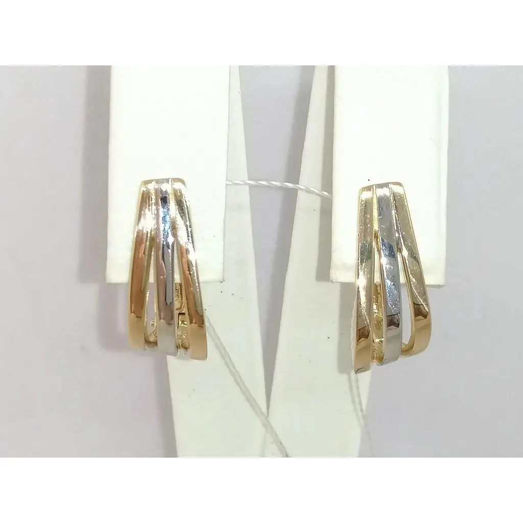 Золотые серьги Империя золота. СБ303И - фото 4