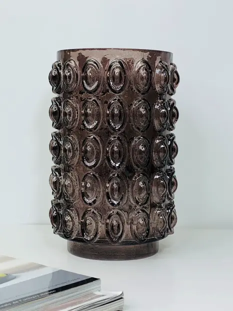Ваза 14x14x25 "Майя" (скло у напиленні)