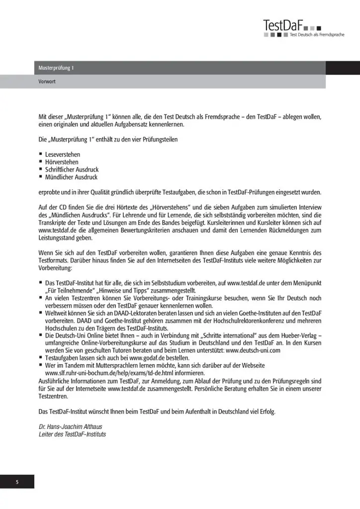 TestDaF Musterprüfung 1. Heft mit Audio-CD - фото 4