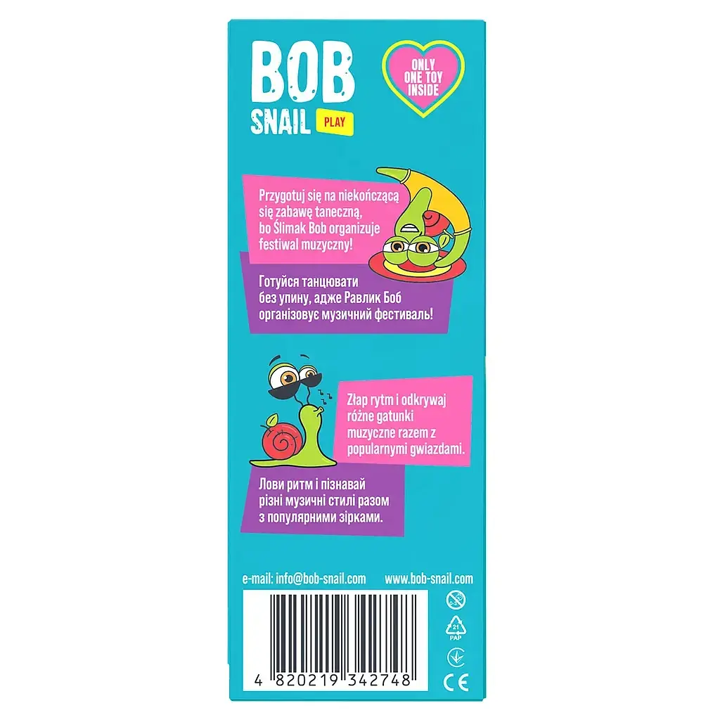 Цукерка Bob Snail Равлик Боб набір Яблуко-груша з іграшкою 20 г (4820219342748) - фото 2