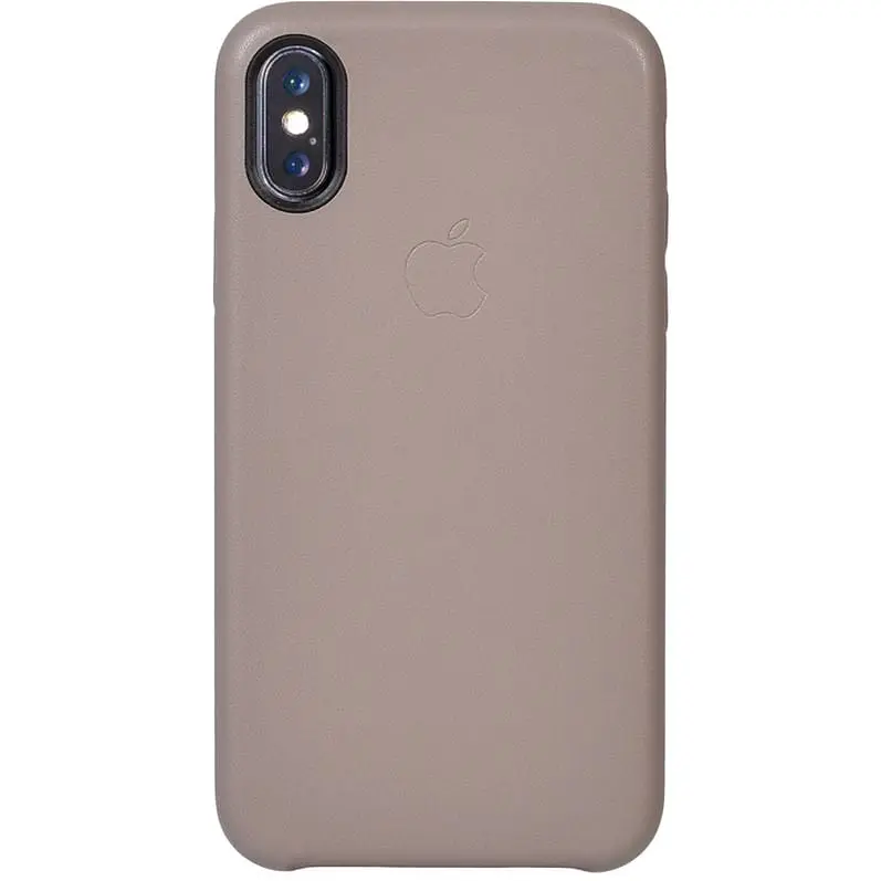 Чохол-накладка Toto Leather Case Apple iPhone X/XS Light Brown