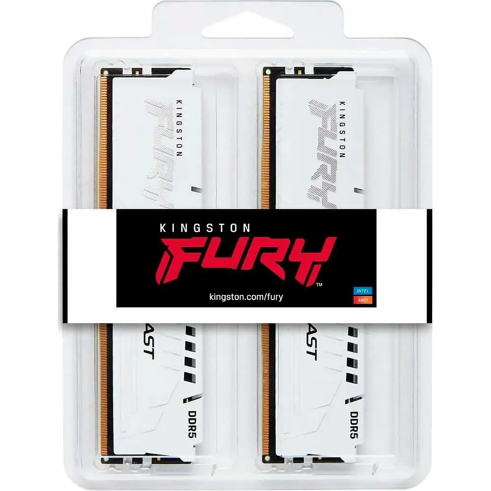 Модуль пам'яті Kingston Fury DDR5 32GB (2x16) 5200MHz Beast White XMP (KF552C40BWK2-32) - фото 5