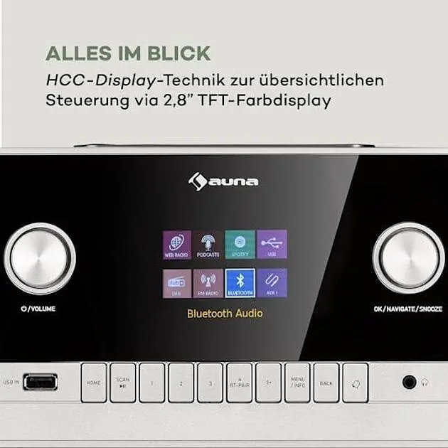 Интернет-радио Auna Connect 150 MKII DAB+/FM/Spotify/BT (10037495) - фото 6