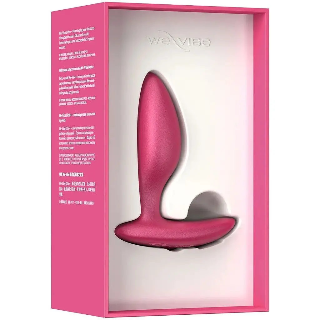 Анальна смарт-вібропробка We-Vibe Ditto+ Cosmic Pink - фото 7