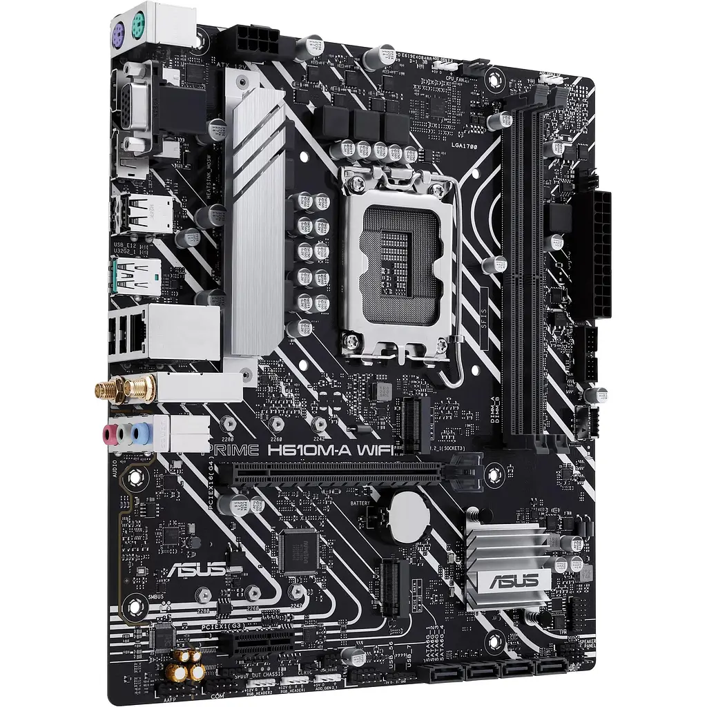 Материнська плата Asus Prime H610M-A WIFI s1700 H610 2xDDR5 M.2 HDMI D-Sub DP Wi-Fi BT mATX - фото 3