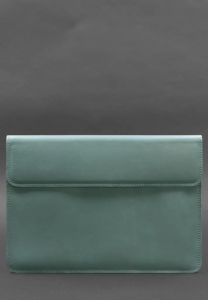 Шкіряний чохол-конверт BlankNote на магнітах для MacBook 15 дюйм Бірюзовий - фото 2
