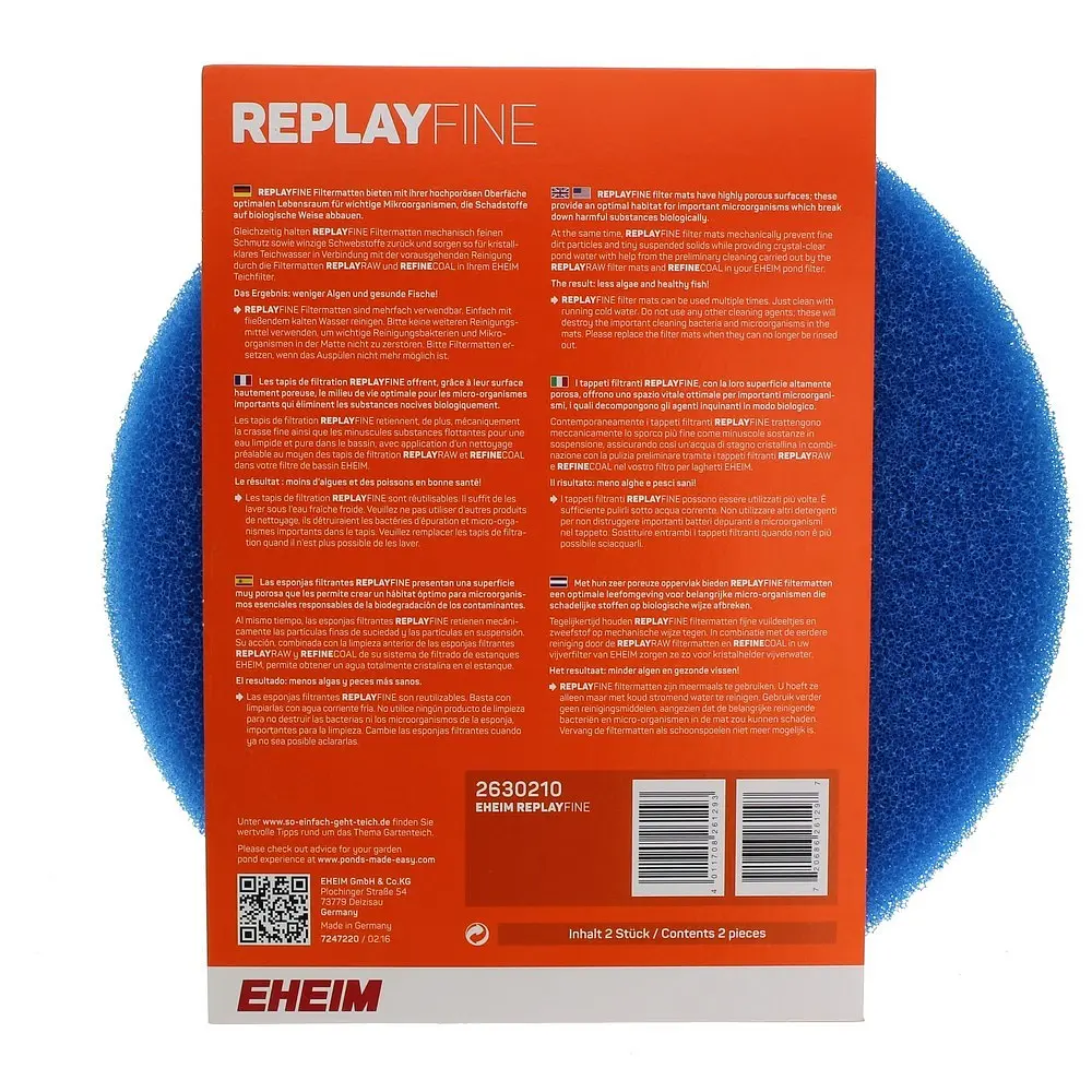 Фільтруючий матеріал Eheim REPLAYFINE PRESS7000/10000 (2630210) - фото 2