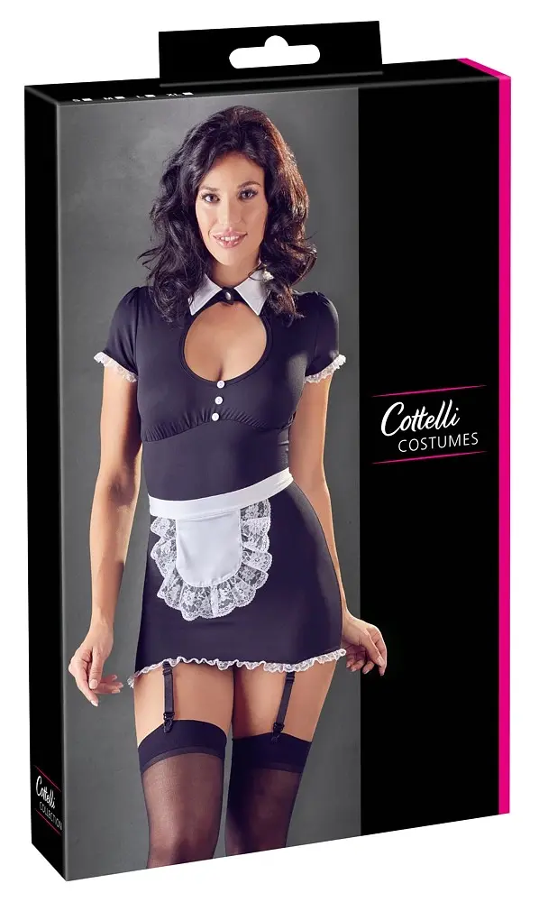 Костюм покоївки Cottelli Collection Costumes Maid's S чорний - фото 4