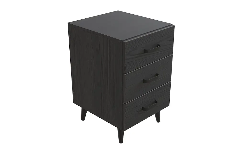 Тумба Вива 3 на конусных ножках Ferrum-decor 56,5x35x40 Черный металл ДСП Сосна Кембра 16 мм (FRD-106818) - фото 3