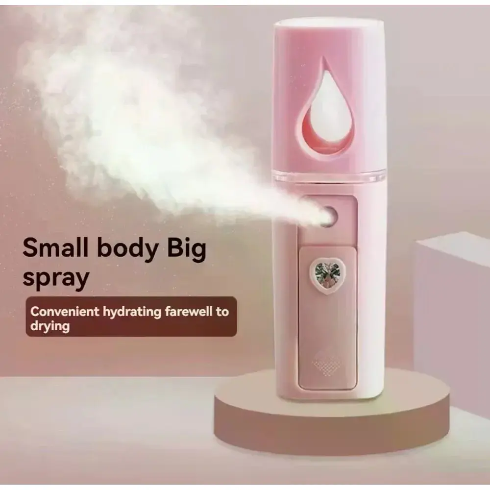 Портативний зволожувач для обличчя Nano Mist Soraver AND MSK-3445 рожевий - фото 2