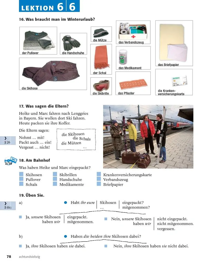 Themen aktuell 1. Kursbuch und Arbeitsbuch mit integrierter Audio-CD. Lektion 6–10 - Ютта Мюллер - фото 13