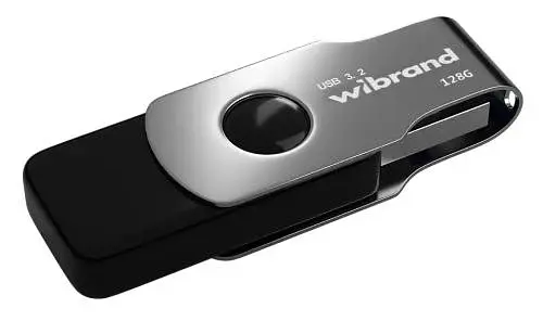 Флеш накопичувач USB 128Gb Wibrand Lizard, Black, USB 3.2 Gen 1 (WI3.2/LI128P9B) - фото 2