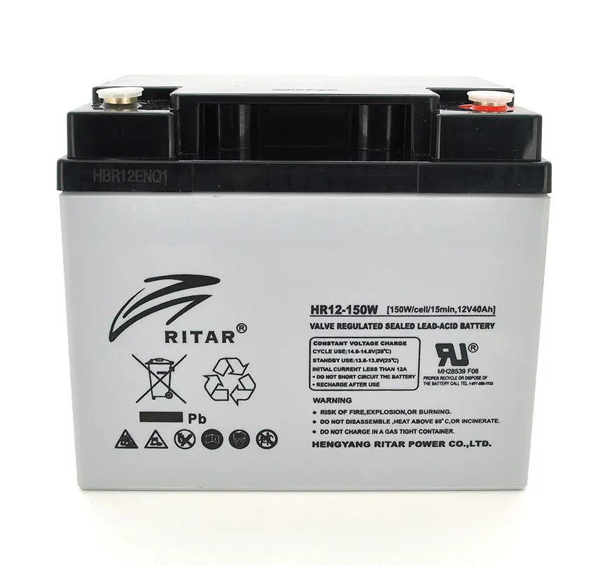 Акумуляторна батарея AGM RITAR HR-12150W 12 В 40 А·год