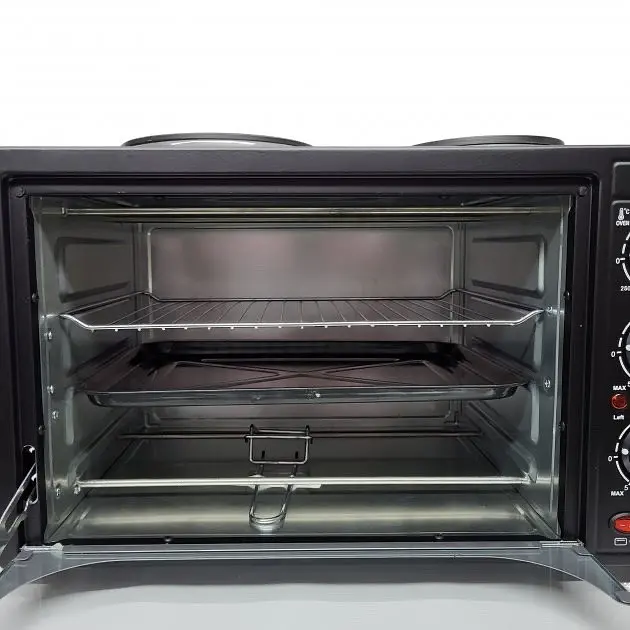 Духовка VOV VEOHP-30L з 2 конфорками 30 л нержавіюча сталь - фото 2
