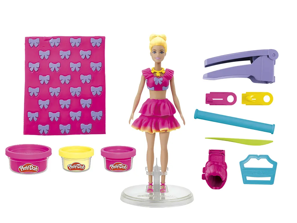 PD Набор для творчества с массой для лепки Hasbro Barbie. Рюши и банты (G1361) - фото 2
