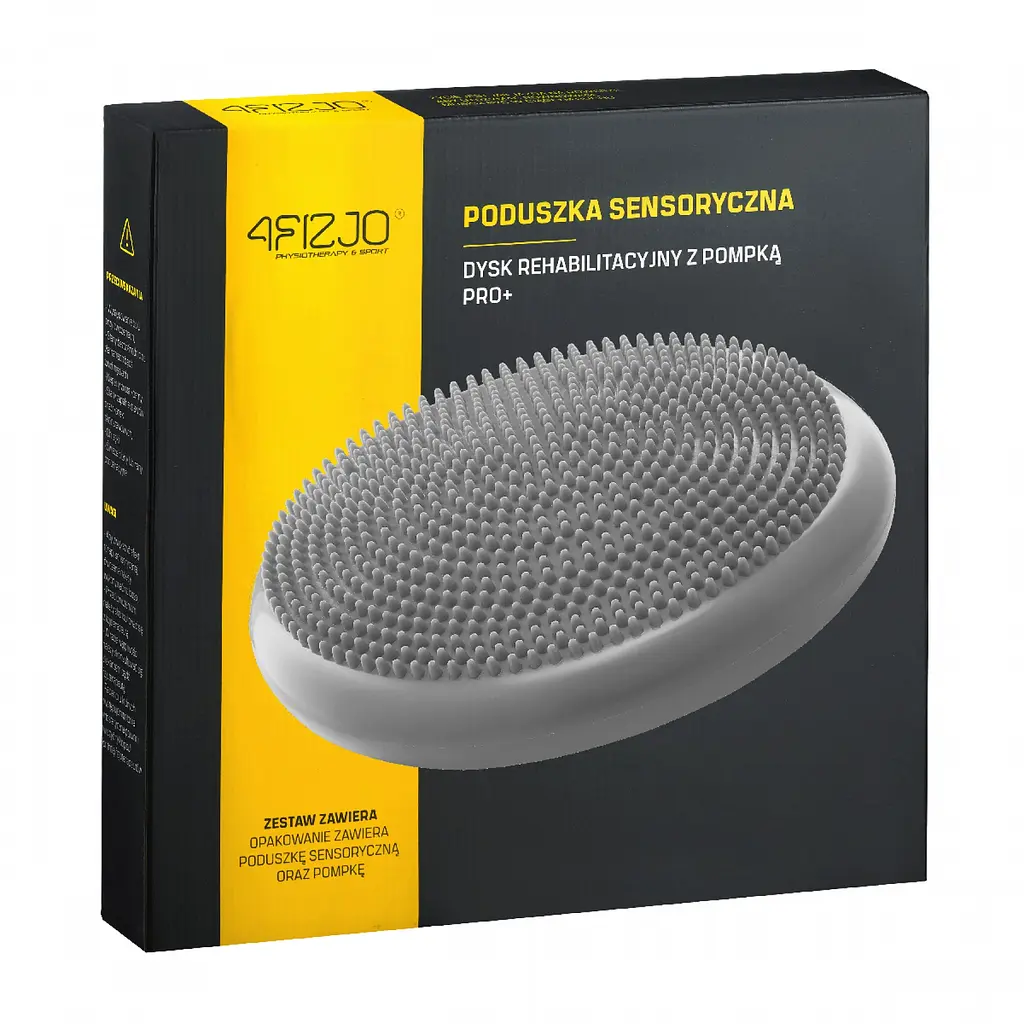 Балансировочная подушка-диск 4FIZJO PRO+ 33 см (сенсомоторная) массажная Grey 4FJ0314 (P-5907739314475) - фото 5