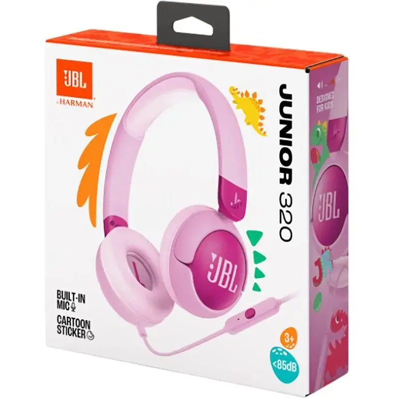 Навушники провідні дитячі JBL Junior 320 (JBLJR320PUR) фіолетові - фото 2