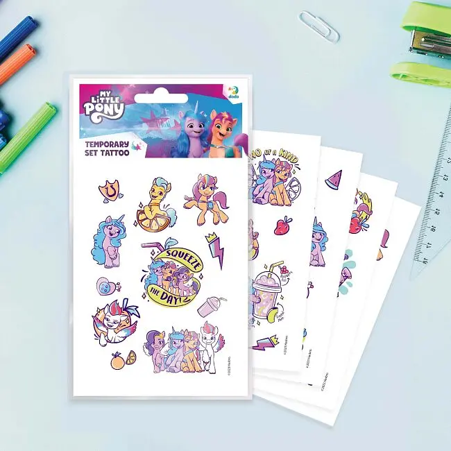 Набір дитячих тимчасових татуювань My Little Pony Dodo 200438 Різнокольоровий shop (4823115907882) - фото 4