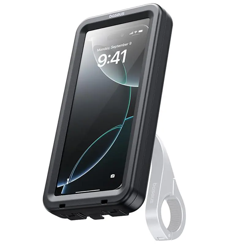 Веломото-кейс для смартфона PrimeTrip VB1 RainShield 6.9" (C0013D) Cosmic Black Baseus teh0029853 - фото 2