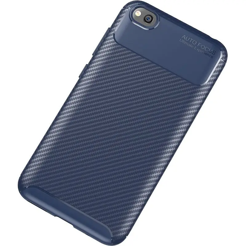 Чохол-накладка Toto TPU Carbon Fiber 1.5 mm Case Xiaomi Redmi Go Dark Blue - фото 2