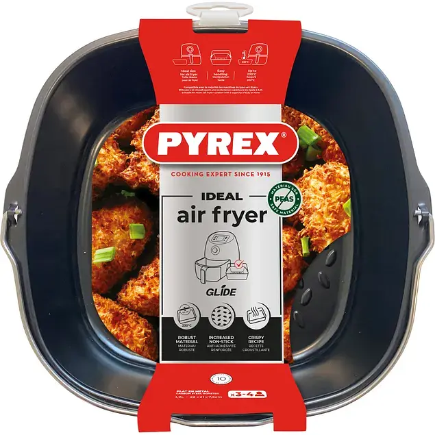 Форма для запікання Pyrex AirFryer 22 х 21 х 7.5 см (AF22SR6/8046) - фото 5