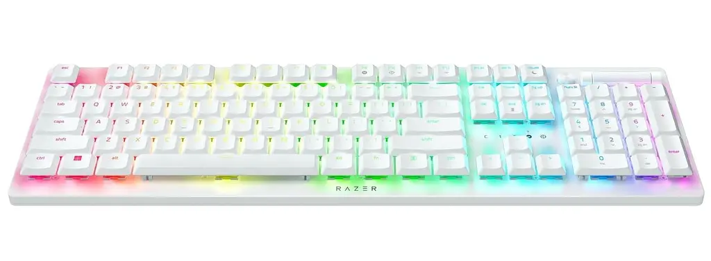 Клавіатура Razer DeathStalker V2 Pro Clicky Optical Switch Wireless White (RZ03-04363500-R3M1) - фото 2