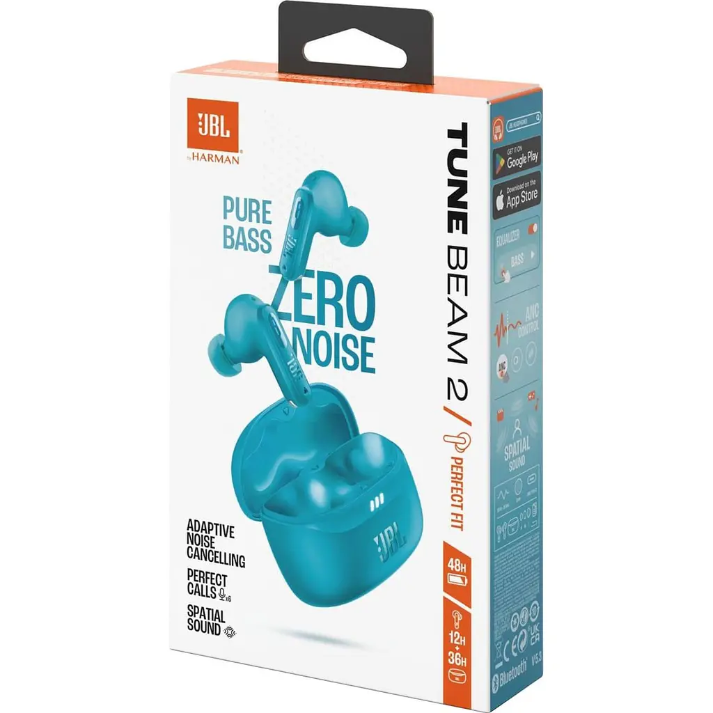 Навушники JBL TWS Tune Beam 2 Turquoise (JBLTBEAM2TQE) - фото 10