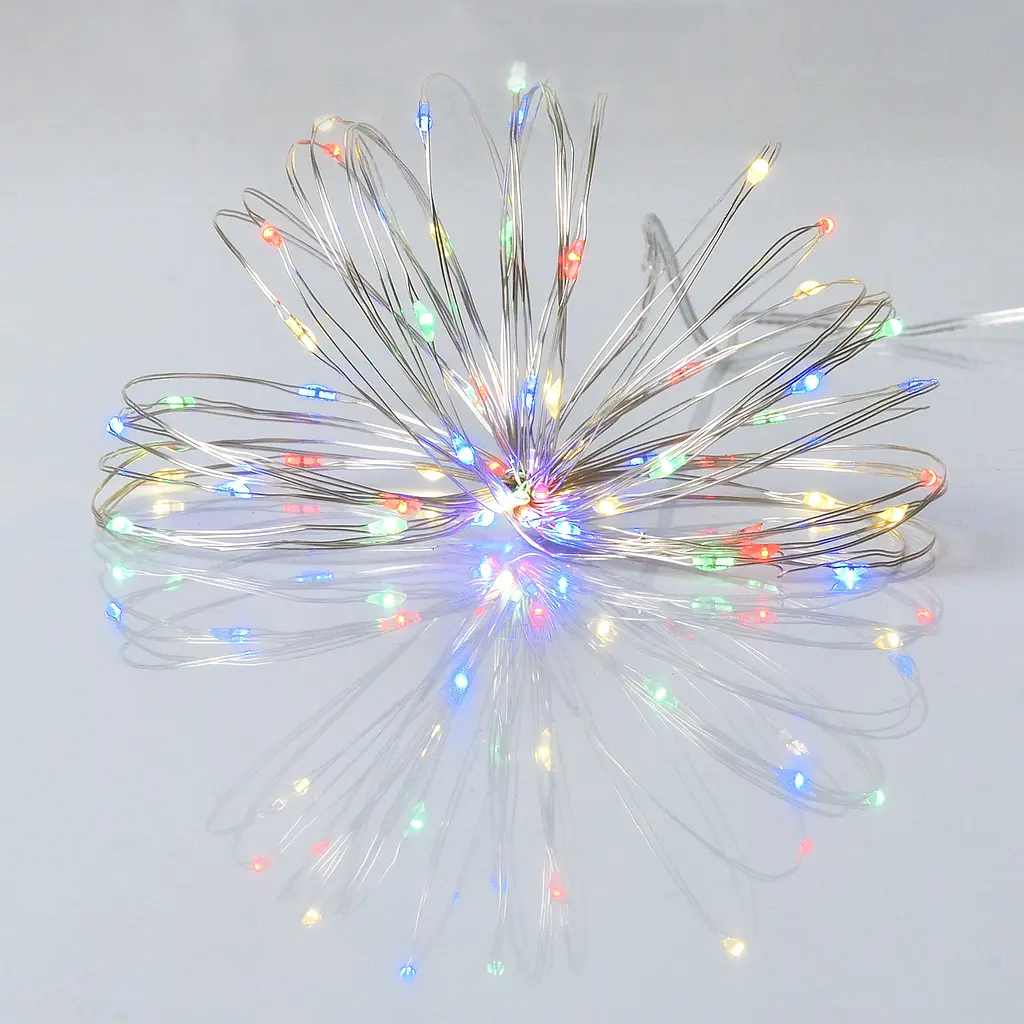 Електрогірлянда Yes! Fun нитка на мідному дроті 60 LED статична 6 м різнокольорова (975031) - фото 3