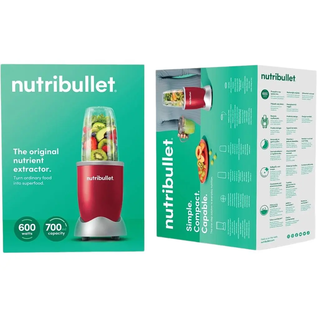Стаціонарний блендер Nutribullet NB 606R 600W Red (0C22300058) - фото 4
