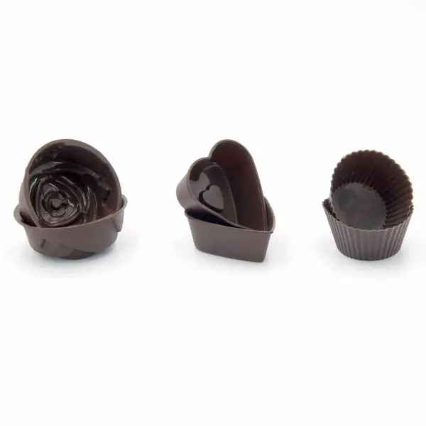 Набір форм для випічки мафінів фігурних силікон Lessner Chef Choco на 6 шт (10274) - фото 3
