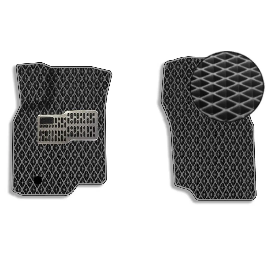 3D Килимки в салон передні EVA для Mitsubishi Lancer IX 2003-2007 з підп'ятником 2 шт