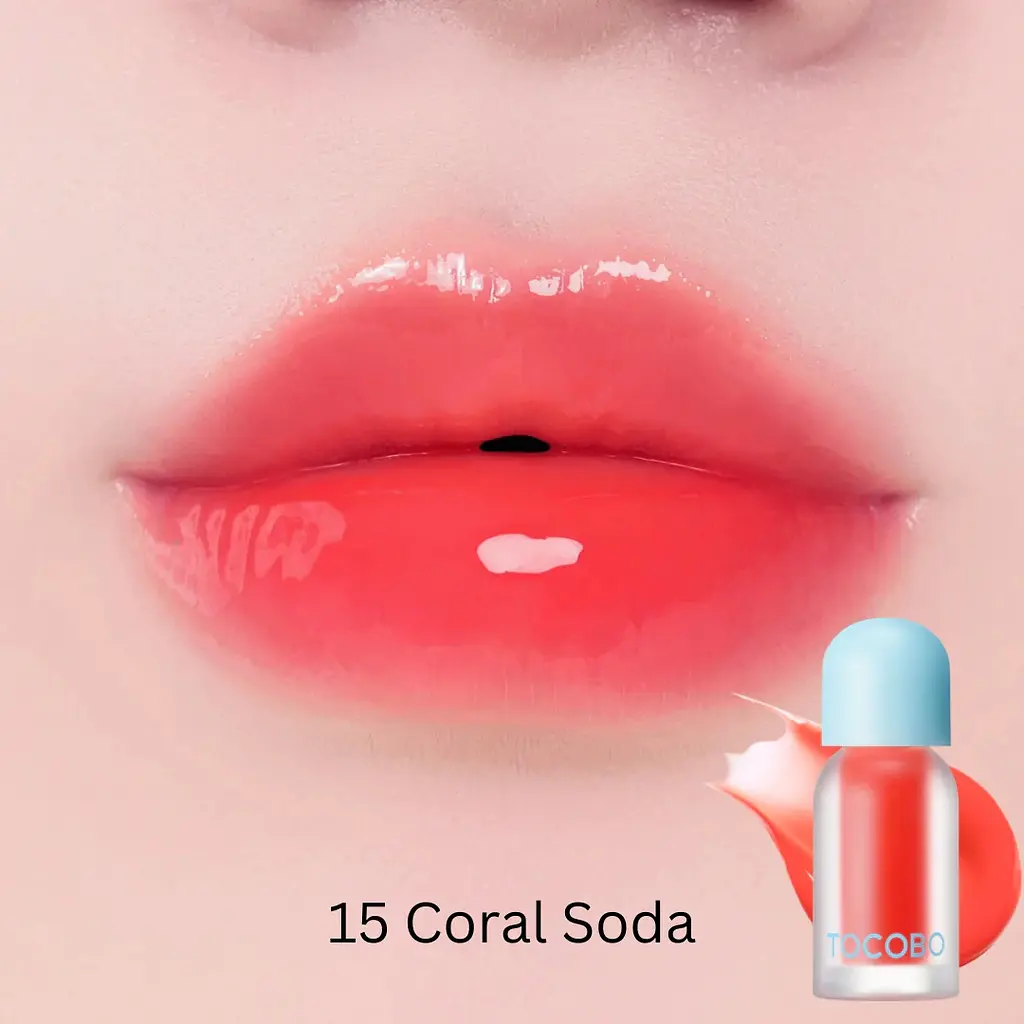 Сяюча олія для губ Tocobo Juicy Berry Plumping Lip Oil 15 Coral Soda 4 г (TOC086) - фото 3