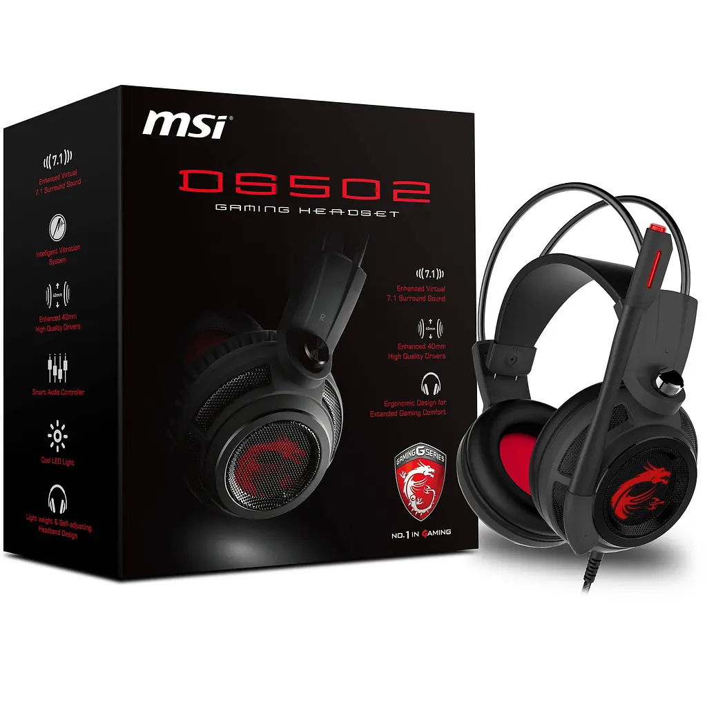 Игровые наушники MSI DS502 Gaming Headset [S37-2100911-SV1] [69961] - фото 8