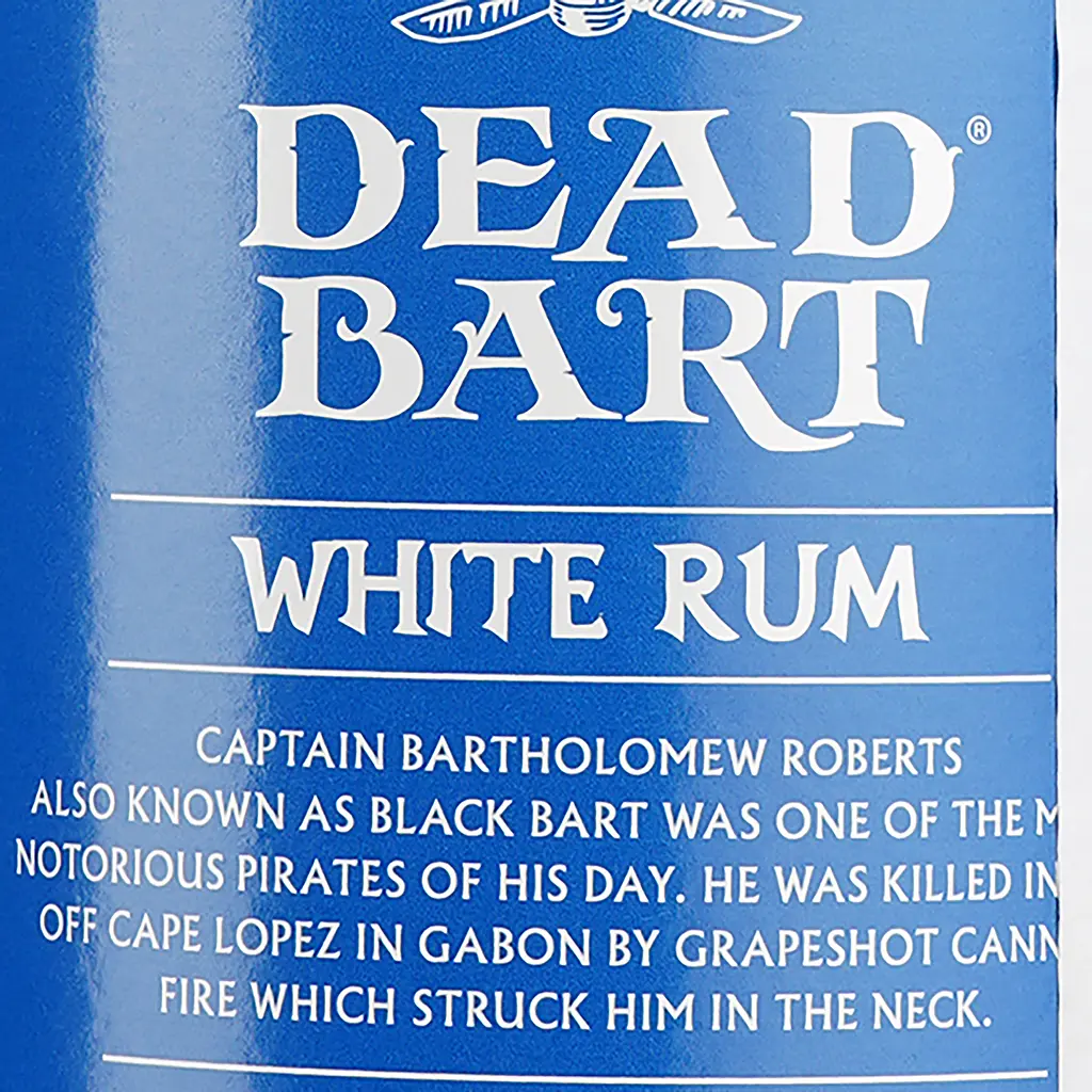 Ром Dead Bart White Caribbean, 37,5%, 0,7 л - фото 3