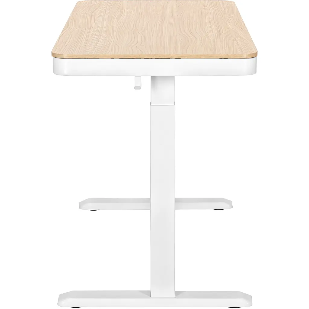 Стіл комп'ютерний 2E СЕ218D-MOTORIZED, регулювання висоти, електропривід 220В, (USB-A/USB-C), 72/120х118x60 см, бежевий - фото 5