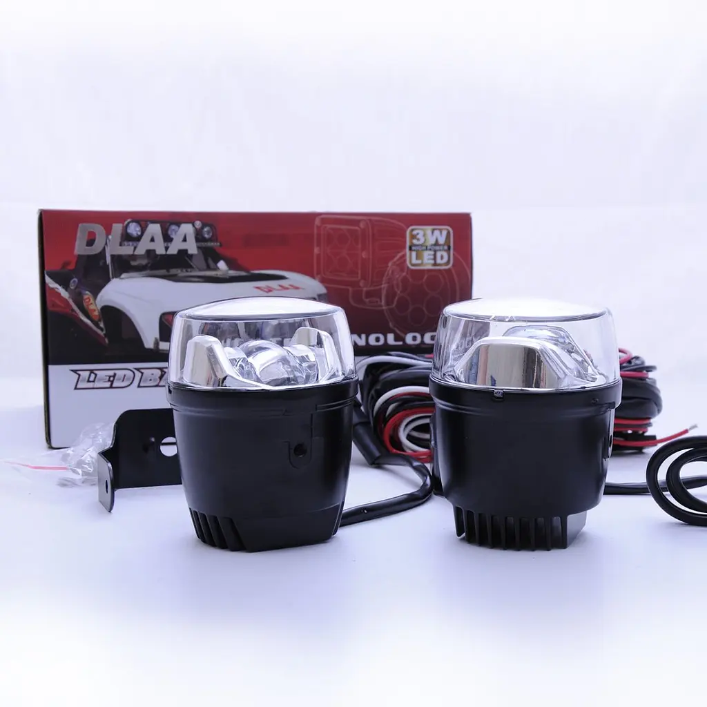 Протитуманні LED Фари круглі / Лінзовані / кнопка вкл / викл / D70 мм / 12V / 9W / 6000K-ZES / 2 шт. - фото 2