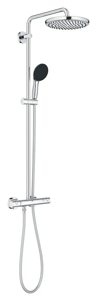 Душевая система с термостатом для настенного монтажа Grohe Vitalio Start System 250 26678001, Хром - фото 2