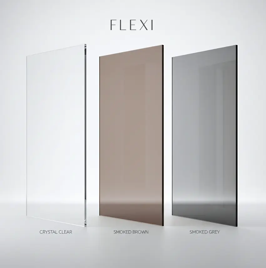 Душова стінка Rea Flexi Walk-In 80x195 transparent brushed gold KPL-K99267 - фото 7