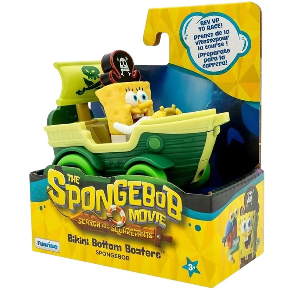 Фигурка Sponge Bob Губка Боб в кино в поисках квадратных штанов лодочник-пират Губка Боб (FR73111/73112) - фото 2