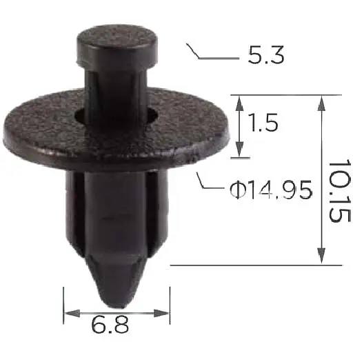 Кліпса Ford, Chevrolet 96057846 Toyota 90467-07041 Suzuki 09409-07308-5PK (C564) - фото 2
