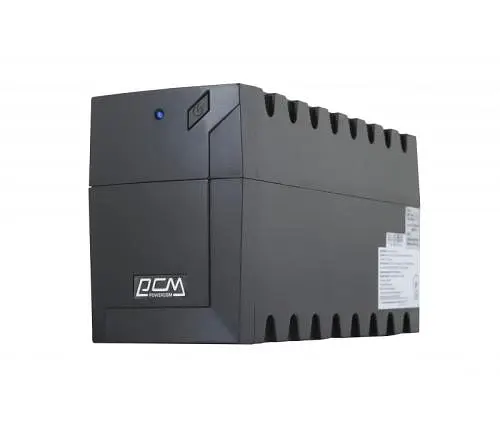 Джерело безперебійного живлення PowerCom RPT-1000AP Schuko Black, 1000 ВА, 600 Вт, лінійно-інтерактивний, AVR, 3 розетки (Schuko), батарея 12В/9Аг x 1 шт