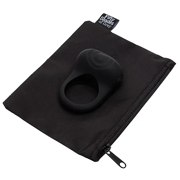 Віброкільце Fifty Shades of Grey Sensation Vibrating Love Ring 6.5 см чорний - фото 4