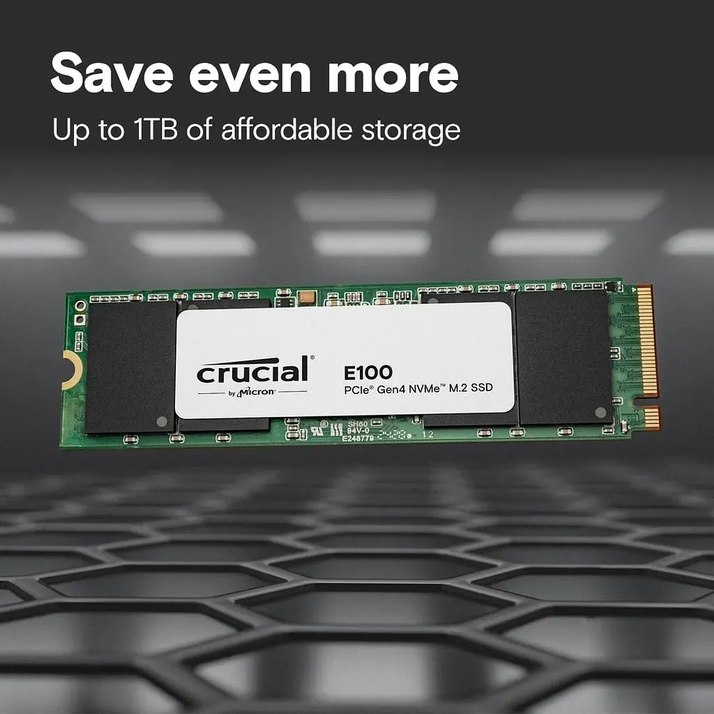 Crucial Накопичувач SSD Crucial M.2 1TB PCIe 4.0 E100 - фото 3