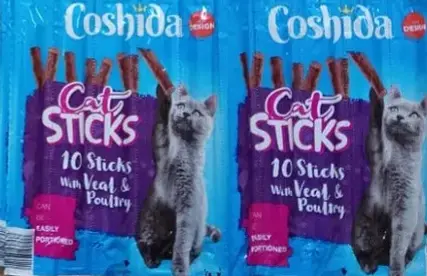 Ласощі м'ясна паличка для котів Coshida Cat Sticks зі смаком телятини та птиці 5 г 20295912 - фото 3