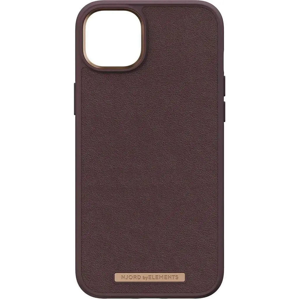 Чехол-накладка Njord Genuine Leather MagSafe Case Dark Brown для iPhone 14 Pro (NA43GL05U) - фото 2