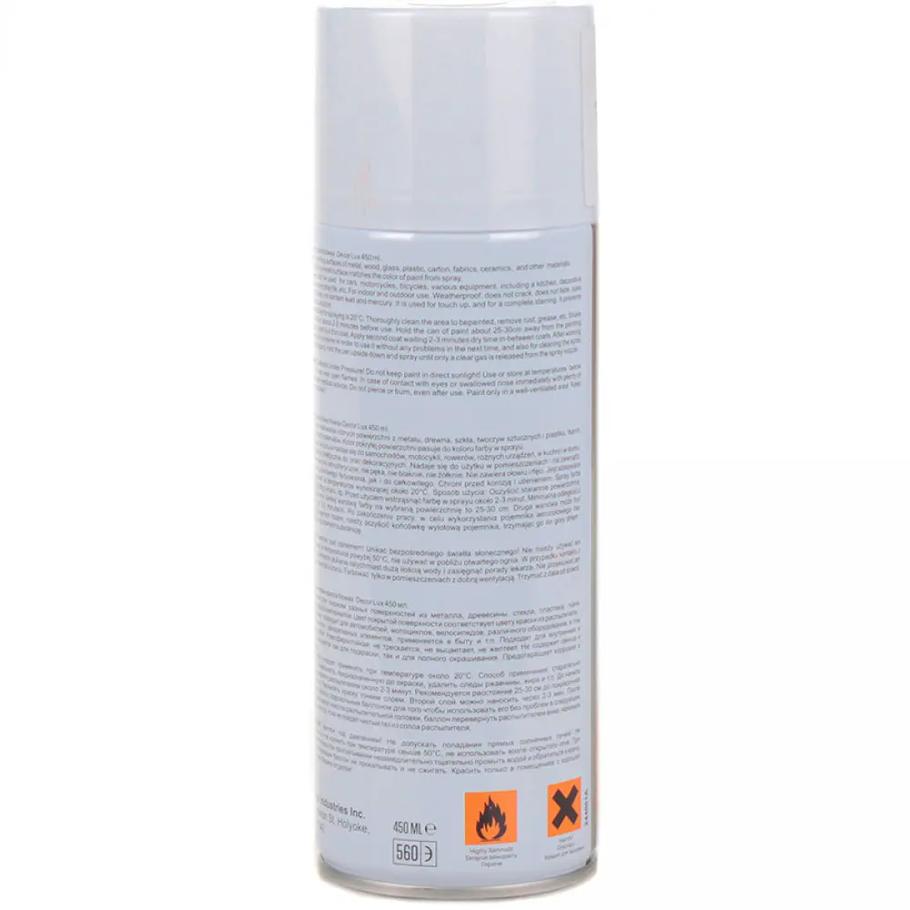Акрилова фарба Nowax Спрей 450 мл / Білий (traffic white/ral9016) NX48014 - фото 3