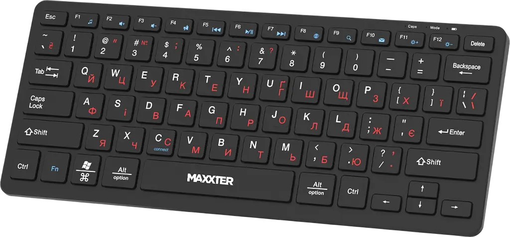 Клавиатура беспроводная Maxxter KBW-C01B-UA Black - фото 2